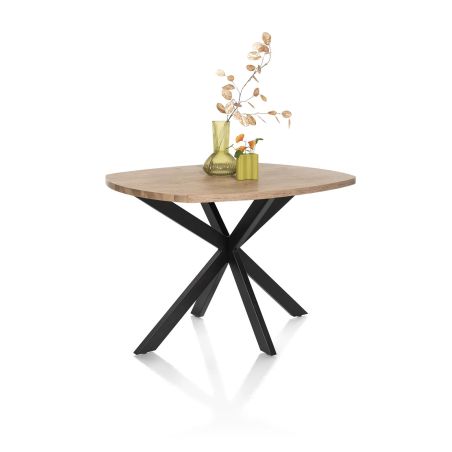 Pavarotti, table de bar 130 x 110 cm (hauteur: 92 cm) - pied central métal - Henders and Hazel