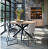 Pavarotti, table de bar 130 x 110 cm (hauteur: 92 cm) - pied central métal - Henders and Hazel