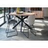 Pavarotti, table de bar 130 x 110 cm (hauteur: 92 cm) - pied central métal - Henders and Hazel