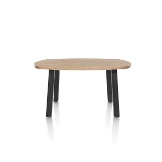 Pavarotti, table de bar 150 x 120 cm (hauteur: 92 cm) - 4 pieds métal - Henders and Hazel