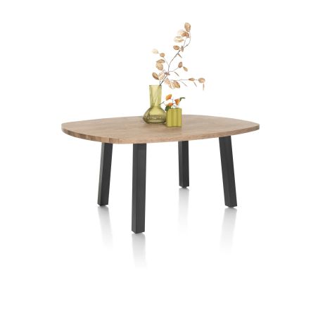Pavarotti, table de bar 150 x 120 cm (hauteur: 92 cm) - 4 pieds métal - Henders and Hazel