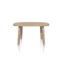 Pavarotti, table de bar 150 x 120 cm (hauteur: 92 cm) - 4 pieds métal avec accents bois - Henders and Hazel