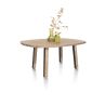 Pavarotti, table de bar 150 x 120 cm (hauteur: 92 cm) - 4 pieds métal avec accents bois - Henders and Hazel