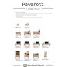Pavarotti, vaisselier 140 cm. - 2-glasportes + 1-porte + 2-tiroirs (+ LED) - Henders and Hazel
