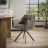 Fauteuil pivotant CORK en tissu rich - proposé en 3 coloris