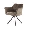 Fauteuil pivotant CORK en tissu rich - proposé en 3 coloris