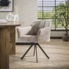 Fauteuil pivotant CORK en tissu rich - proposé en 3 coloris