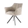 Fauteuil pivotant CORK en tissu rich - proposé en 3 coloris