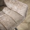 Fauteuil pivotant CORK en tissu rich - proposé en 3 coloris
