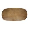 Table ovale 215 cm CLIFFORD en bois de manguier massif avec pied central en métal
