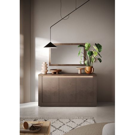 Buffet 3 portes CRONOS BRONZE MERCURE avec LED inclus