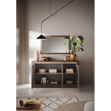 Buffet 3 portes CRONOS BRONZE MERCURE avec LED inclus