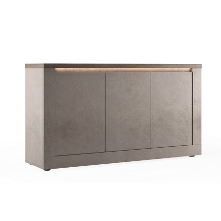 Buffet 3 portes CRONOS BRONZE MERCURE avec LED inclus