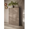Buffet haut 2 portes CRONOS BRONZE MERCURE avec LED inclus