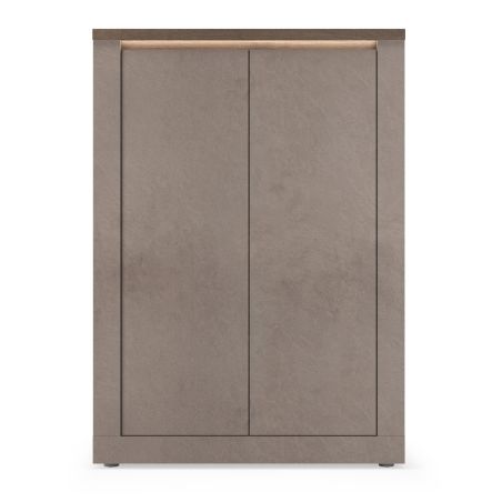Buffet haut 2 portes CRONOS BRONZE MERCURE avec LED inclus