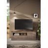 Meuble TV 156 cm CRONOS BRONZE MERCURE avec LED inclus