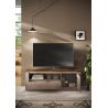 Meuble TV 156 cm CRONOS BRONZE MERCURE avec LED inclus