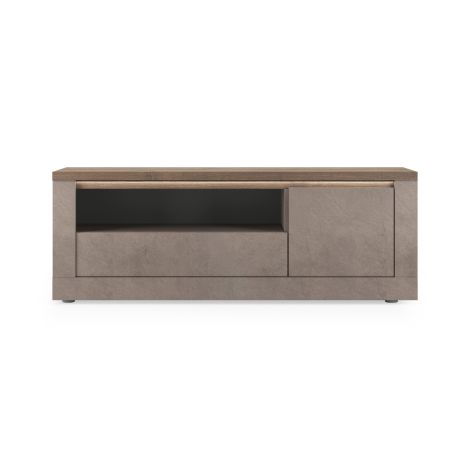 Meuble TV 156 cm CRONOS BRONZE MERCURE avec LED inclus