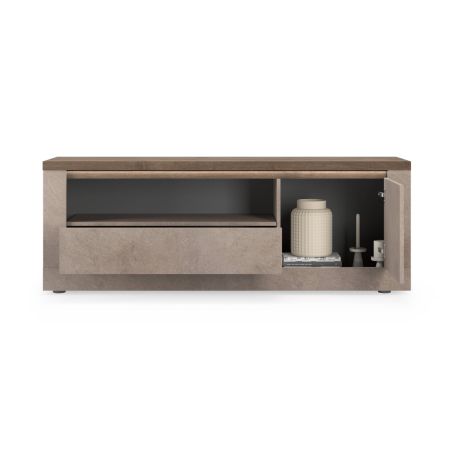 Meuble TV 156 cm CRONOS BRONZE MERCURE avec LED inclus