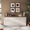 Buffet 4 portes et 1 tiroir CRONOS BLANC MERCURE avec LED inclus