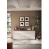 Buffet 4 portes et 1 tiroir CRONOS BLANC MERCURE avec LED inclus