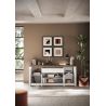 Buffet 4 portes et 1 tiroir CRONOS BLANC MERCURE avec LED inclus