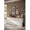 Buffet 4 portes et 1 tiroir CRONOS BLANC MERCURE avec LED inclus