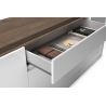 Buffet 4 portes et 1 tiroir CRONOS BLANC MERCURE avec LED inclus