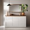 Buffet 3 portes CRONOS BLANC MERCURE avec LED inclus