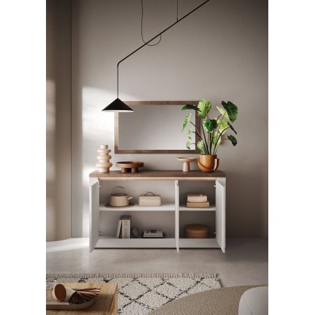Buffet 3 portes CRONOS BLANC MERCURE avec LED inclus