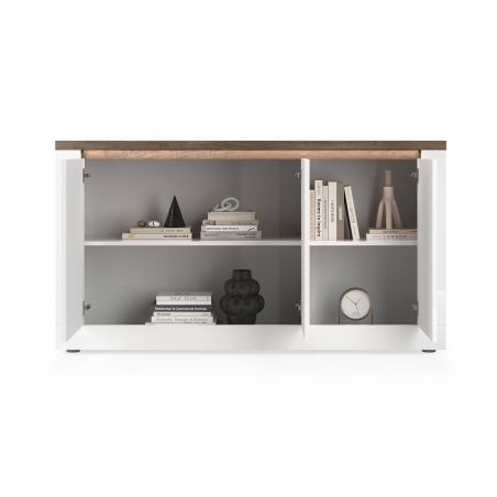 Buffet 3 portes CRONOS BLANC MERCURE avec LED inclus