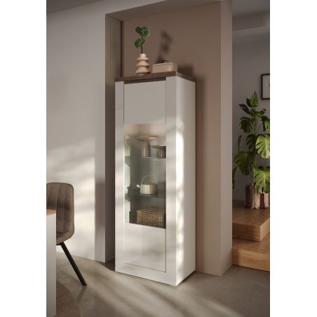 Vitrine 1 porte CRONOS BLANC MERCURE