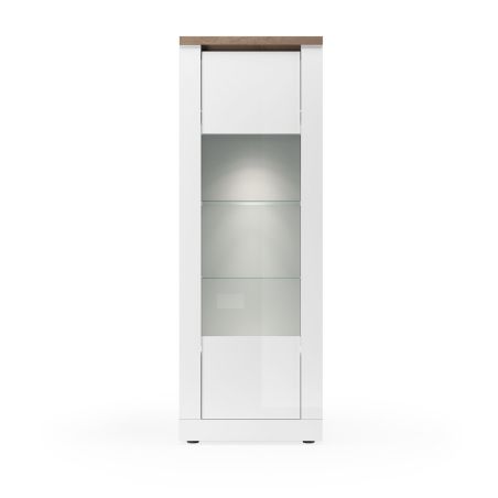 Vitrine 1 porte CRONOS BLANC MERCURE