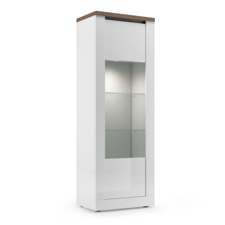 Vitrine 1 porte CRONOS BLANC MERCURE