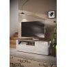 Meuble TV 156 cm CRONOS BLANC MERCURE avec LED inclus
