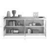 Buffet 4 portes CRONOS BLANC CADIZ avec LED inclus
