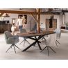 Bell, chaise - pietement graphite - pivotante - confort ressorts - combination Calabria / Vada - Henders and Hazel