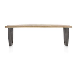 Metalox, table 270 x 100 cm - plateau droit - pieds v métal - Henders and Hazel