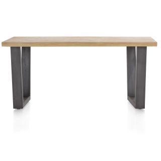 Metalox, table 170 x 100 cm - plateau droit - pieds v en métal - Henders and Hazel