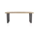 Metalox, table 230 x 100 cm - plateau droit - pieds V en métal - Henders and Hazel