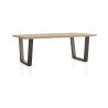 Metalox, table 230 x 100 cm - plateau droit - pieds V en métal - Henders and Hazel