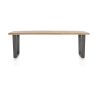 Metalox, table 250 x 100 cm - plateau droit - pieds V en métal - Henders and Hazel