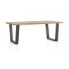 Metalox, table 250 x 100 cm - plateau droit - pieds V en métal - Henders and Hazel