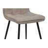 Chaise LOKI en tissu couleur moka