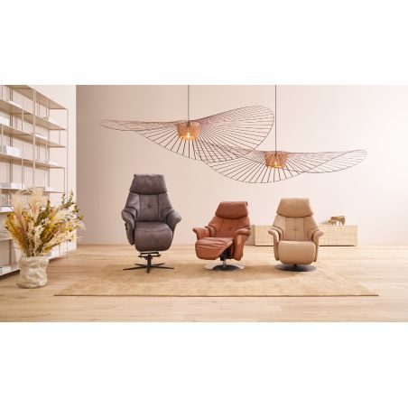 copy ofFauteuil relax manuel en cuir 24 yukon EASYSWING 7417 de la marque HIMOLLA