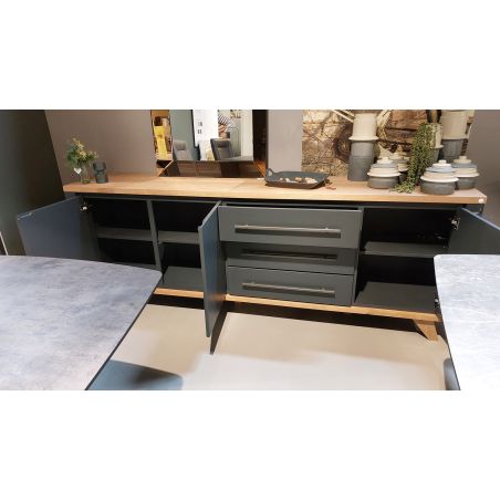 Buffet Jardin 3 portes + 3 tiroirs - 230 cm - Henders&Hazel