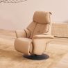 Fauteuil relax électrique 1 moteur EASYSWING 7417 en cuir 22 Pale de la marque HIMOLLA