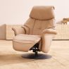 Fauteuil relax électrique 1 moteur EASYSWING 7417 en cuir 22 Pale de la marque HIMOLLA