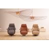 Fauteuil relax électrique 2 moteurs avec lift EASYSWING 7417 en cuir 22 Pale de la marque HIMOLLA
