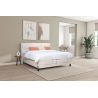 Lit Boxspring électrique FJORD en tissu Puente avec tête de lit Jorn 110 cm
